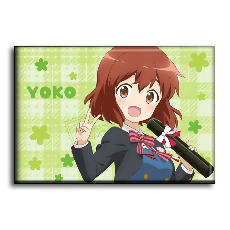 Аниме Kin-iro Mosaic Isami Oomiya Shinobu Inokuma Youko Kujou Karen косплей магнит на холодильник мультяшный