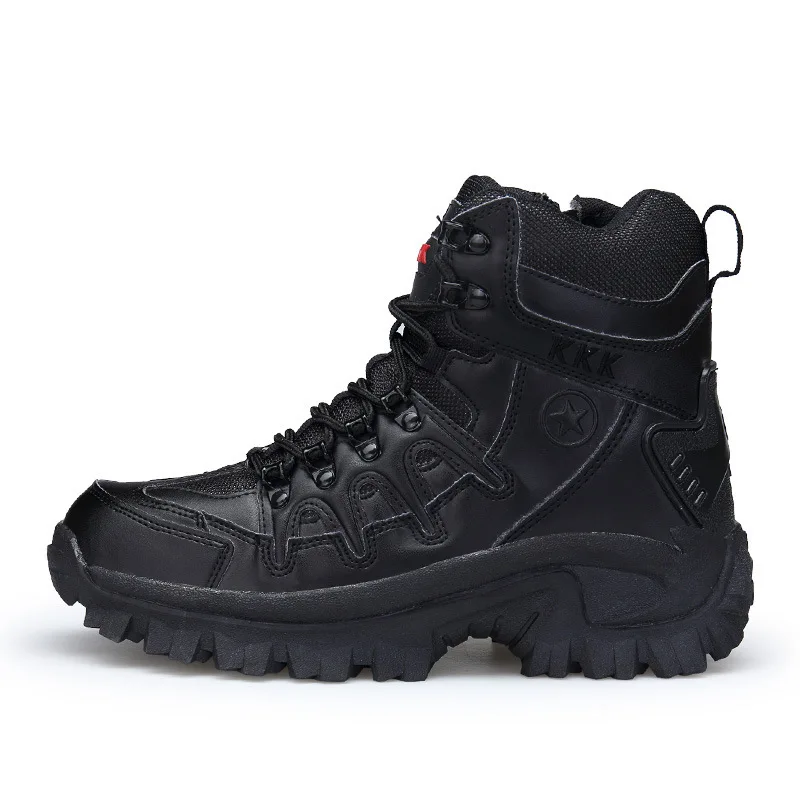 

Large Size High Quality Outdoor Non-slip Hiking Shoes Men's Hiking Sneakers Breathable Winter Fashion Hiking Black Sneakers