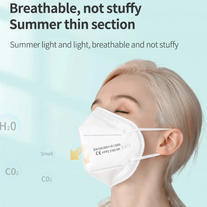 FFP2 маска черные маски для лица KN95 защитный фильтр рта FFP2mask ffp2reбираемый чехол Fpp2