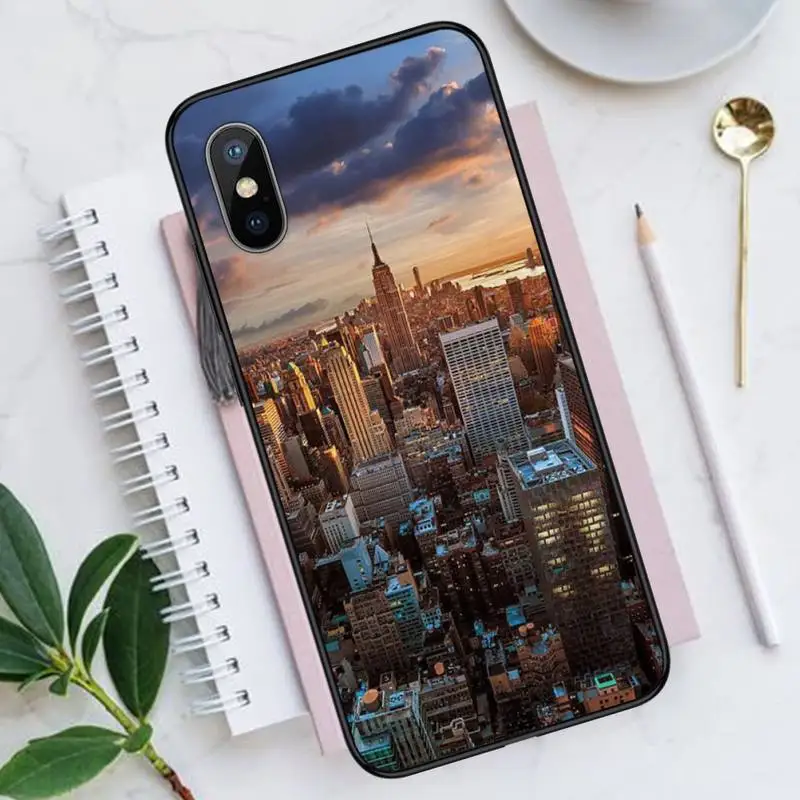 

NYC NEW YORK city Phone Case for iPhone 11 12 pro XS MAX 8 7 6 6S Plus X 5S SE 2020 XR Luxury brand shell funda coque