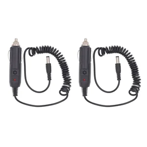 2шт 12В батарея кабель Линия Baofeng UV-5R автомобильная зарядка для UV-82 UV-9R UVb2 плюс BF-888S автомобильное зарядное устройство Walkie Talkie аксессуары