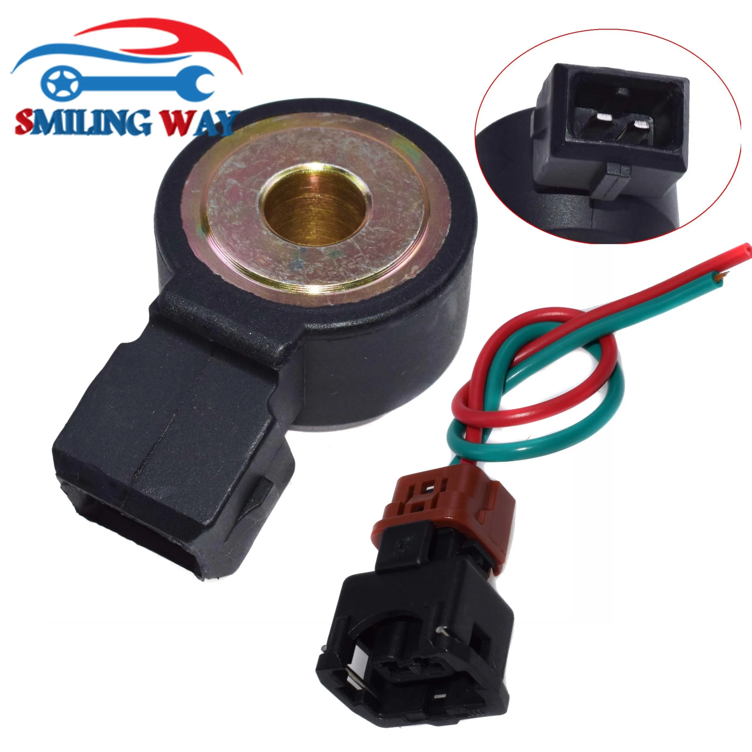 Датчик стука и разъем жгута проводов для Nissan, Infiniti Mercury Altima Pickup Frontier Maxima Quest OE#2206030P00