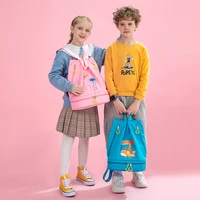 fashion girl school bags child pink printing backpack dinosaur student cute boy childrens schoolbag with shoes storage