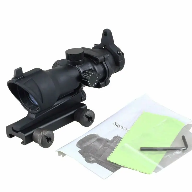 

Tactical Illumination ACOG Style 1x32 Red/Green Dot Rifle Sight Scope Airsoft