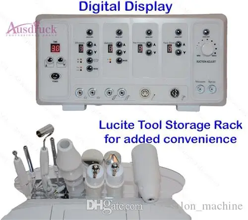 7 in 1Diamond Microdermabrasion High frequency Galvanic Current Facial Machine Skin  Salon equipment Rotary Brush Spray Diffuser