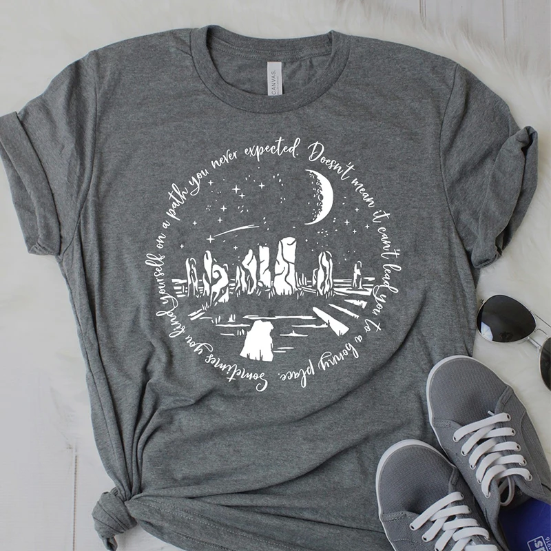 Иногда вы находитесь на дороге которую никогда не ожидали женская футболка