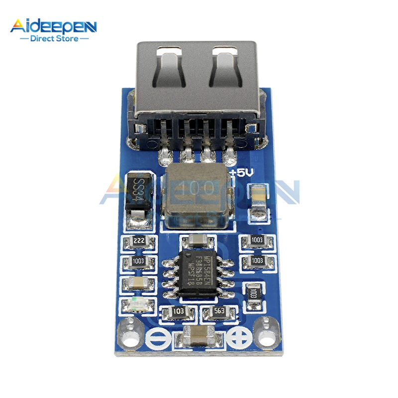 Плата питания DC-DC 9 В 12 24 до 5 3 А USB понижающий стабилизатор напряжения