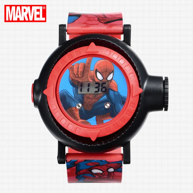Изумительные детские спортивные цифровые часы Marvel Ultimate Spider Man Project с 10 рисунками