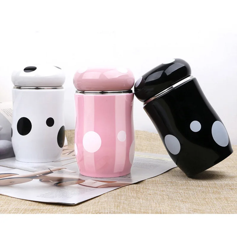 Мультяшная Студенческая изоляционная чашка в виде грибов Женская портативная