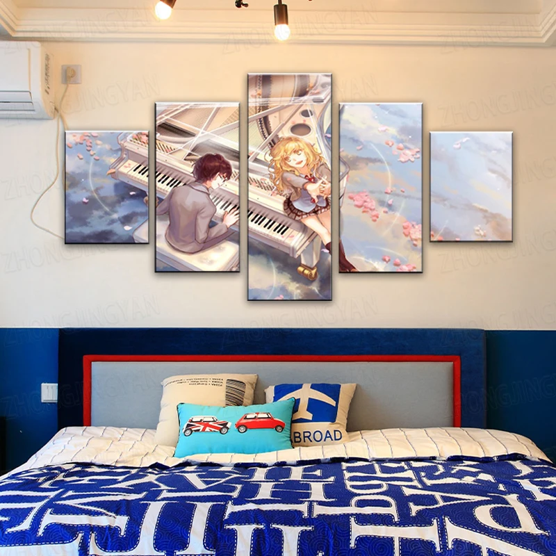 5 шт. Декоративные плакаты на фортепиано для мальчиков и девочек | Дом сад