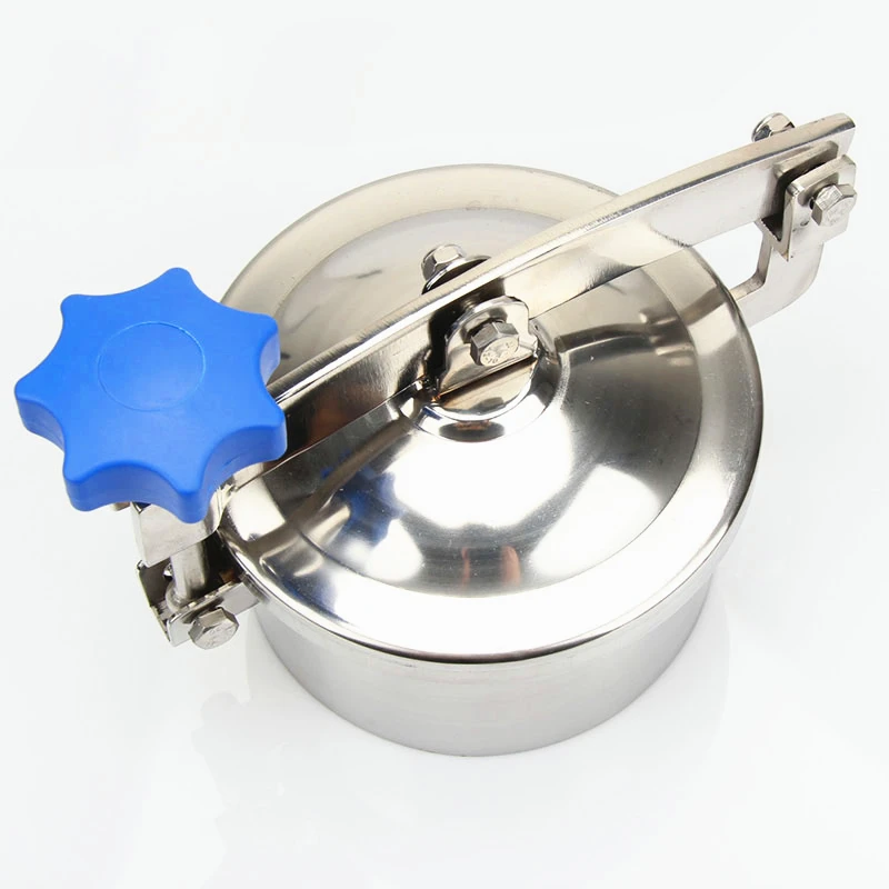 DN250 круглая крышка люка без давления санитарная нержавеющая сталь SS304 дверца