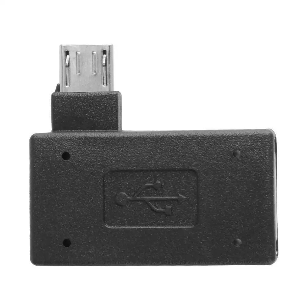 1 шт. Многофункциональный USB 2,0 90 градусов левый/правый угол конвертер OTG адаптер хост микро для телефона/планшета