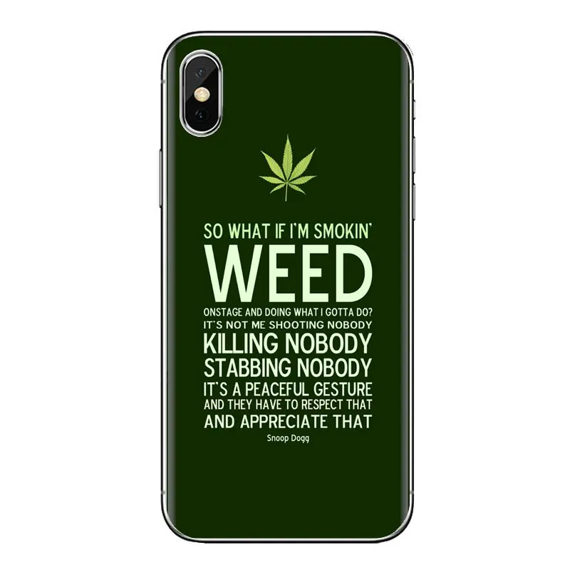 Transparent TPU Covers Snoop Dogg Weed Quote For Huawei P Smart Y6 P8 P9 P10 Plus Nova P20 Lite Pro Mini 2017 SLA-L02 SLA-L22 2i |