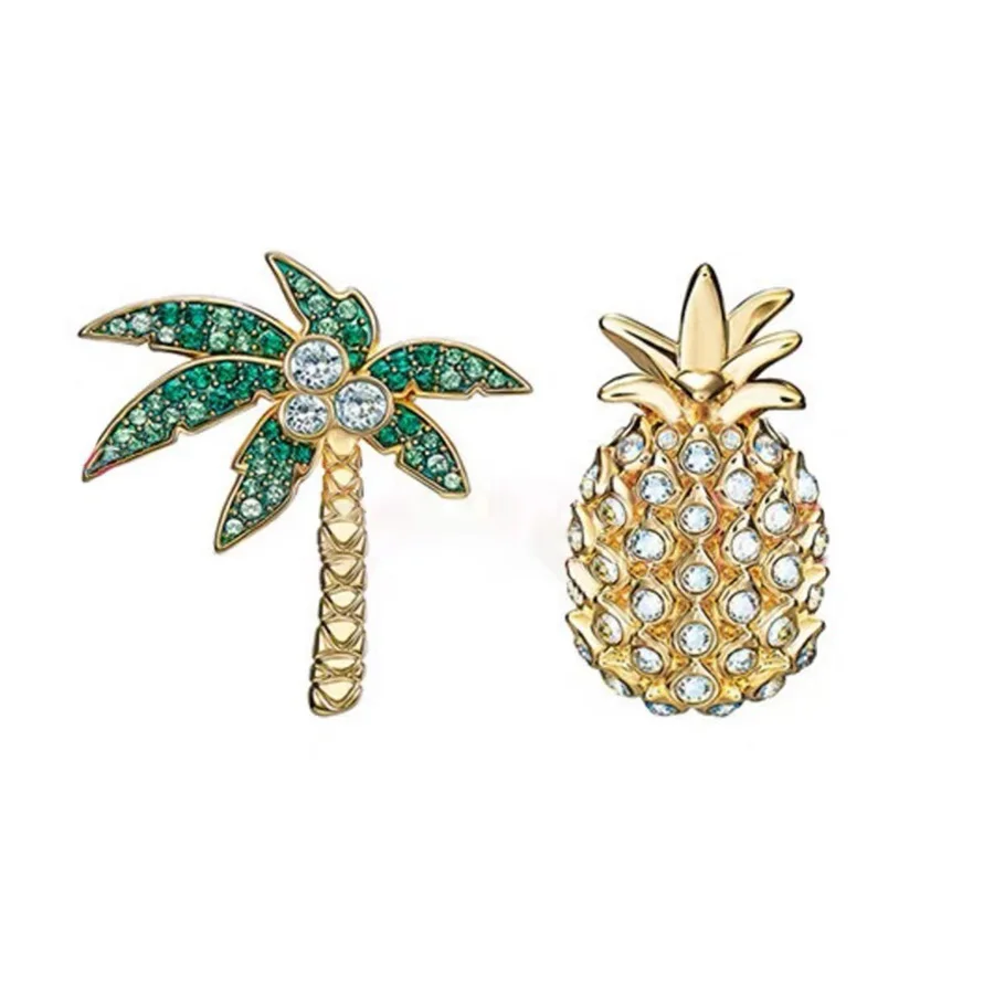 Fashion Cartoon Pineapple Coconut tree heronsbill Sunflower Brooch Pin button Bag Collar Badges Broszka B0029 | Украшения и