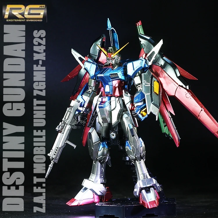 BANDAI RG 1/144 ZGMF X42S металлическая цветная Сборная модель DESTINY GUNDAM экшн игрушка крутой