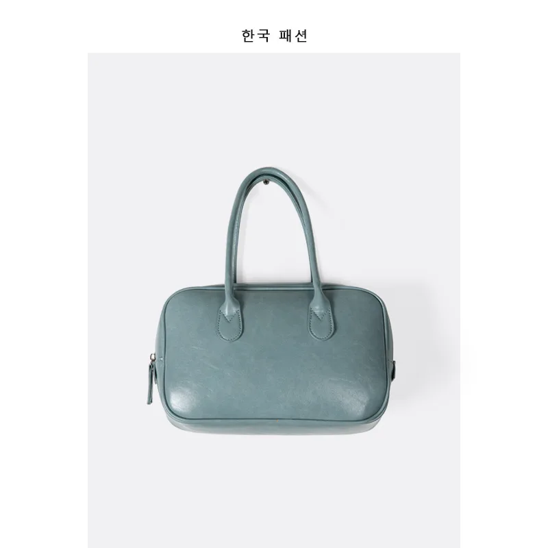 

Women's Bag 2021 All-match Oil Wax Leather Shoulder Bag Simple Niche Handbag