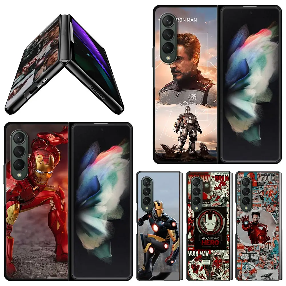 Чехол для телефона Samsung Galaxy Z Fold3 5G z fold 3 zf Жесткий ПК Fundas Iron Man в эстетике - купить по