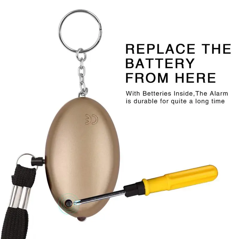 Брелок охранной сигнализации для мужчин и женщин со светодиодными фонариками дБ