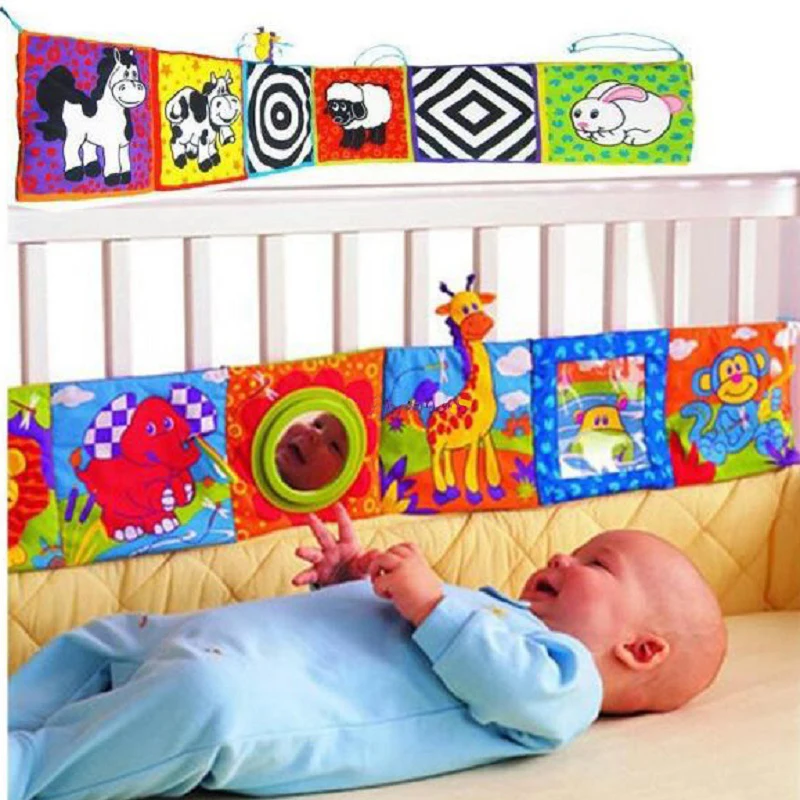 Высокое качество книга из ткани для детей мобильные игрушки на кроватку кровать