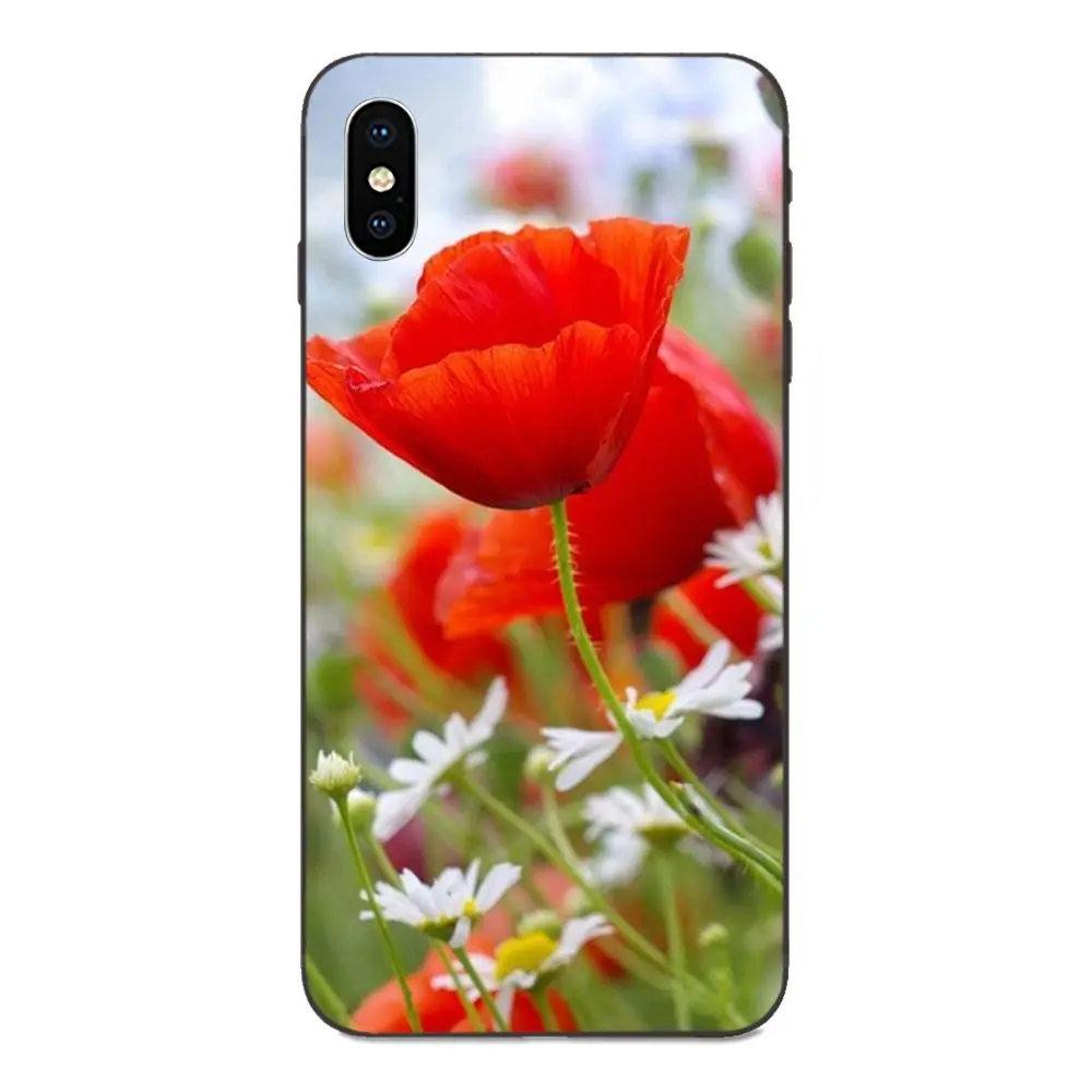 Роскошный чехол для Samsung Galaxy A3 A5 A6 A6s A7 A8 A9 A10 A20E A30 A40 A50 A60 A70 Star Plus 2018 с маковым