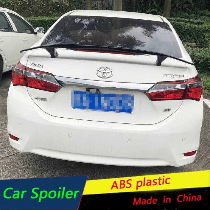 Универсальный седан спойлер с тормозными огнями для Toyota Corolla 2014 2020 ABS пластик
