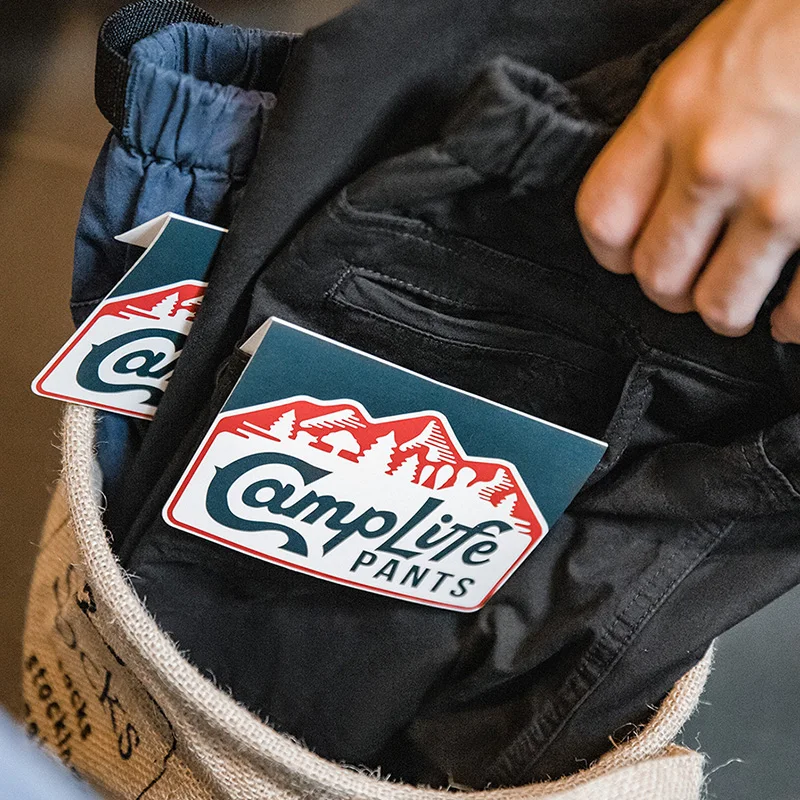 

Maden Tooling Mountain Style Pants For Men Quick Release Tactical Buckle Casual Pants Pocket Elastic Waist Trousers Men's Trend