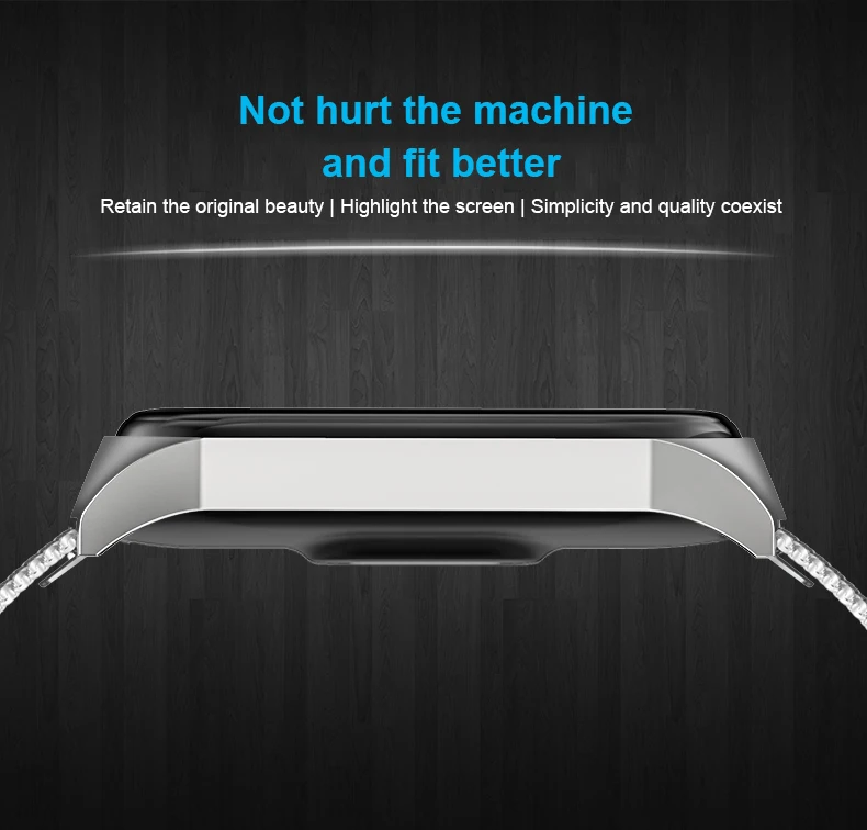 NEW Classic Strap For Xiaomi Mi Band Bracelet MiBand 5 Metal Stainless Steel Wriststrap Wristband 10 Colors | Электроника