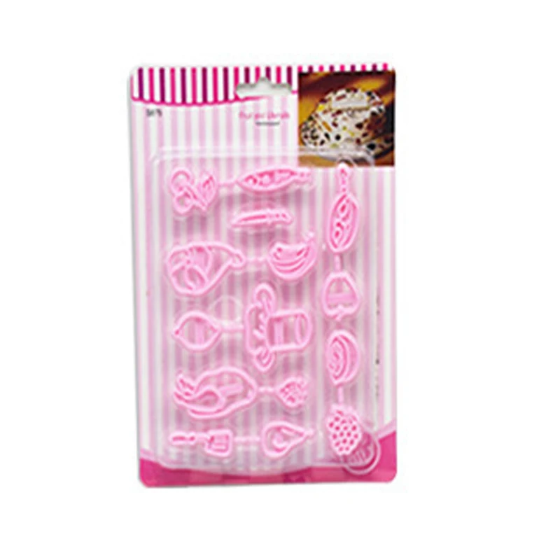 

Подвесной нож для печенья, пластиковый нож для печенья, нож для выпечки фруктов, тортов, кухонные инструменты, печать формы