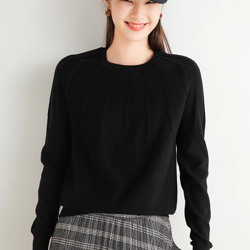 

adishree 2020 woman winter 100% Cashmere sweater autumn knitted Pullovers High Quality Warm Female thickening O-neck