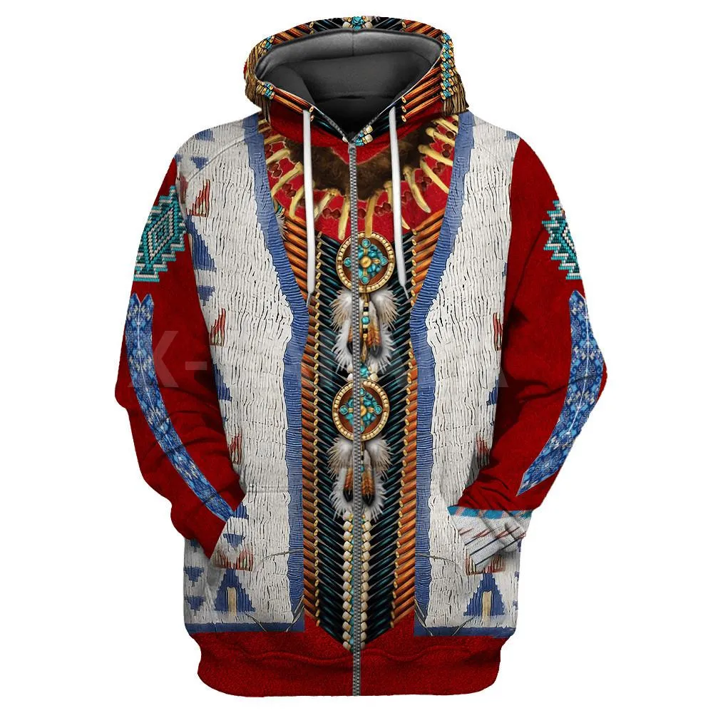 

Native Indian Cosplay 3D Print Spring Autumn Hoodie Man Women 20 Harajuku Outwear Zipper Pullover Sweatshirt Casual Unisex