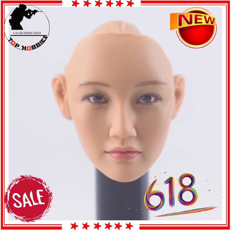 Бесплатная доставка 1:6 KUMIK 038 женская голова для волос скульптура корейский стиль