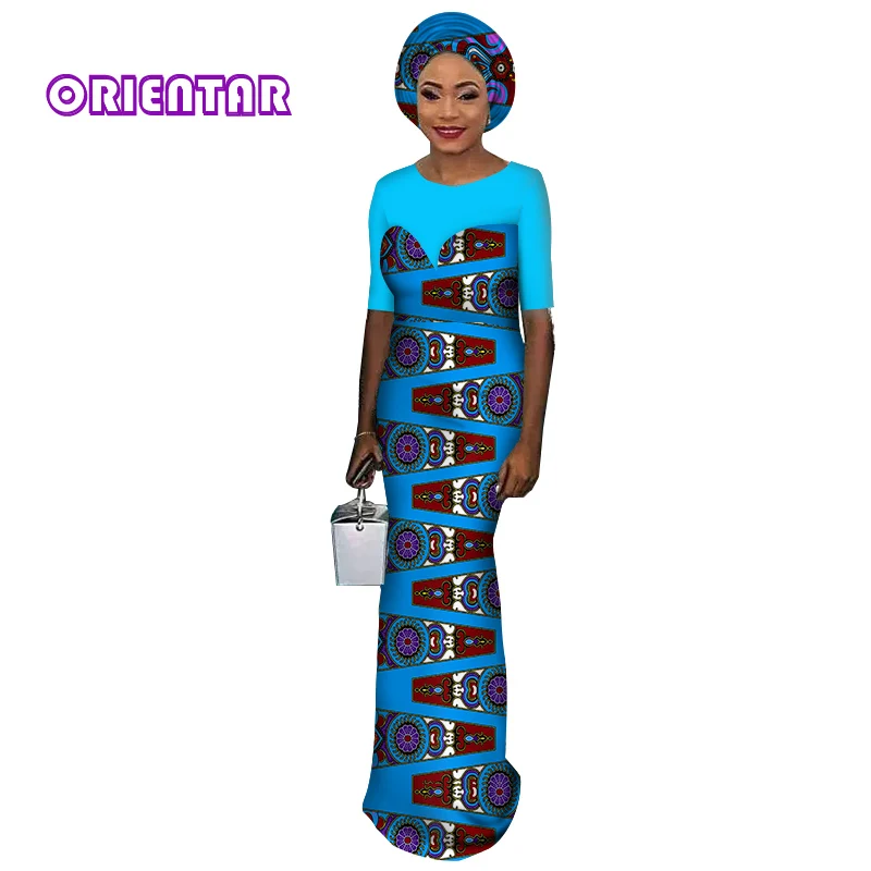 2 шт. для женщин комплект из обуви в африканском стиле платье и платок элегантные