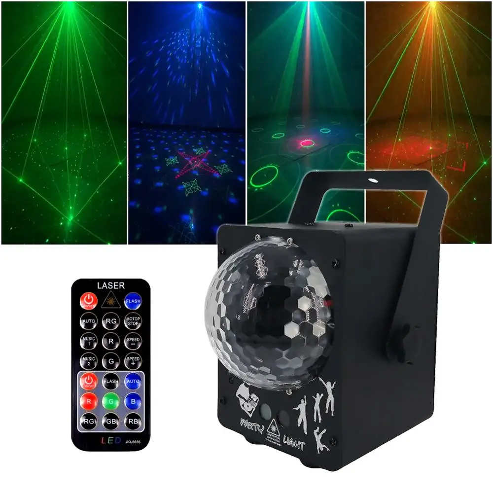 Звуковое диско лазерное освещение rgb проектор Вечерние огни DJ освещение эффект для продажи светодиодный для дома Свадебные украшения Великобритания/США/ЕС/AU Plug