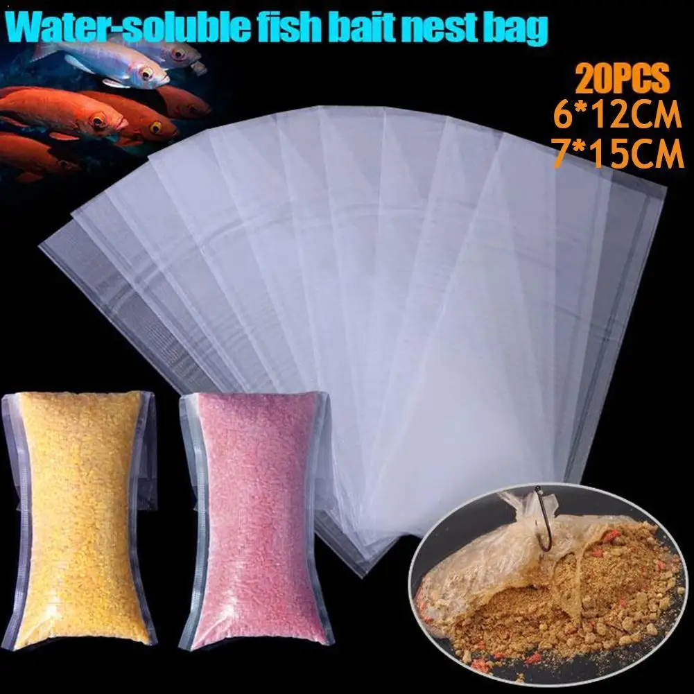 

PVA Fishing Mesh Soluble Fishing Network Water Soluble Fishing Bait Coarse Feeder Bag Carp For Fishing Boilie Bait Ba L9P9