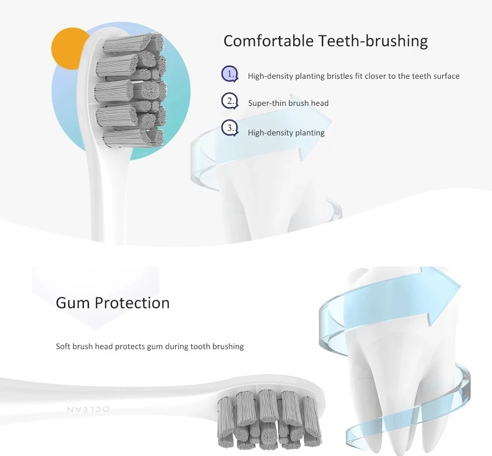 

Original 2/4PCS Oclean X / X Pro/ Z1/Air2/F1 Replacement Brush Heads for Oclean Sonic Toothbrush Deep Cleaning Tooth Brush Heads