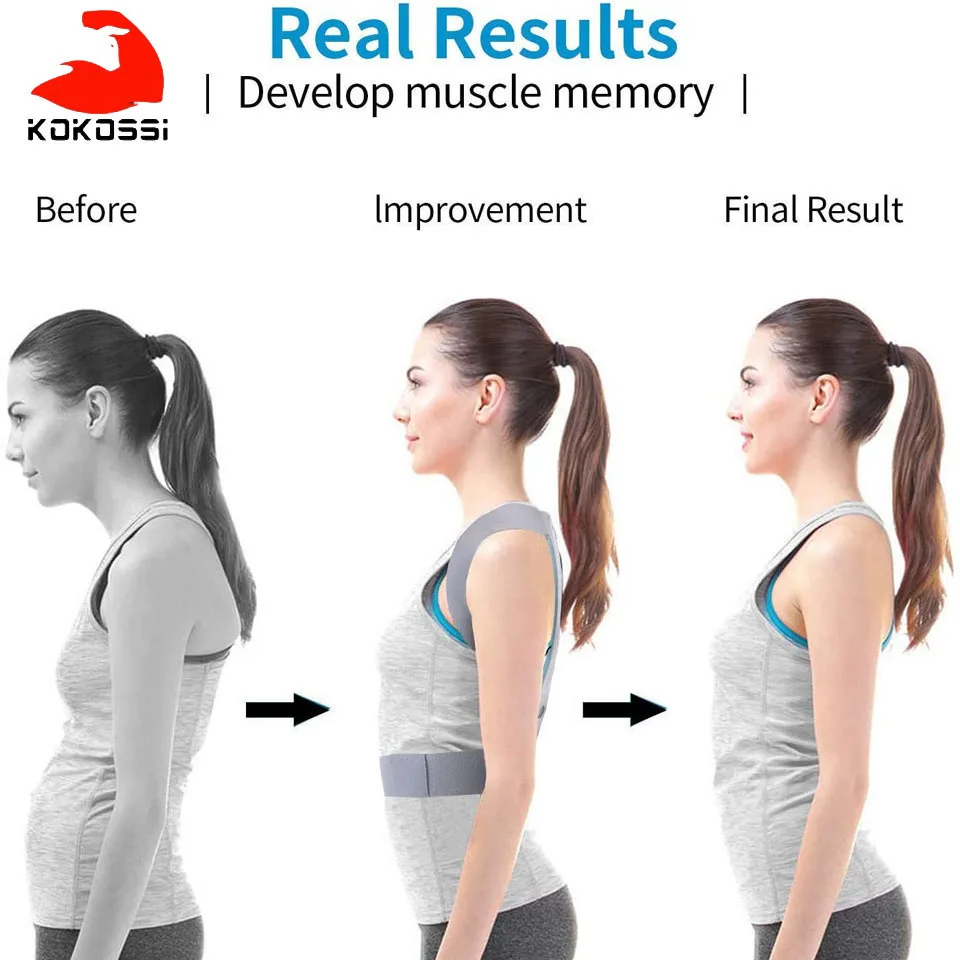 KoKossi Регулируемый магнитный Корректор осанки плеча для выпрямления