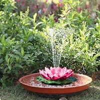 solar waterscape garden floating flower fountains for bird bath fish tank pool lotus fountain