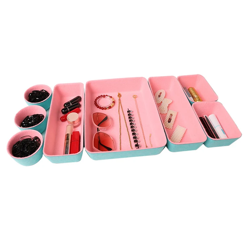 

8pc/set Storage Organizer Box Drawer Make Up Brush Holder Storage Pot Jewellery Cover Storage Drawer Storage Box Home Storage