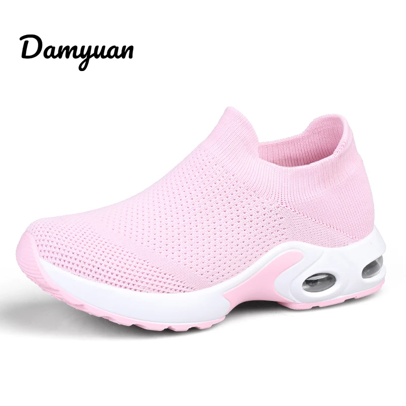 

Damyuan Light Women Sneakers Breathable Comfortable Antiskid and Abrasion Resistant Height Increasing Running Shoes for Women