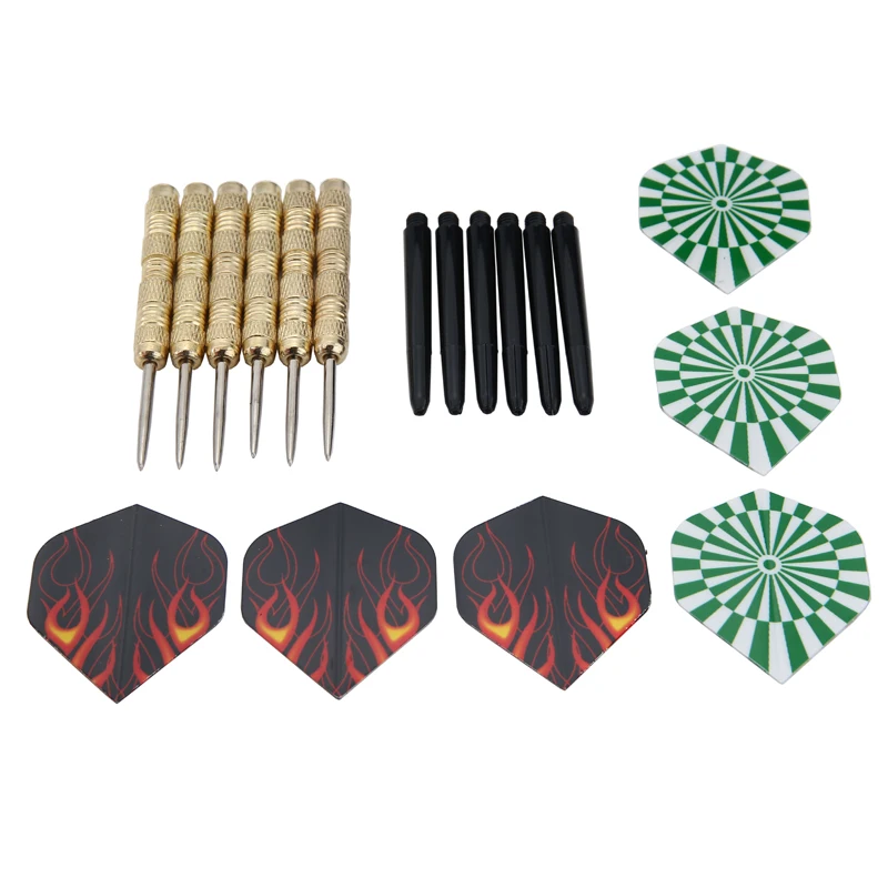 6pcs 14g Steel Tip Darts Set Professional 15.2cm Stainless With Brass Darts Shafts Party Entertainment Hobby Toy
