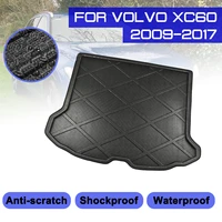 for volvo xc60 2009 2017 car rear trunk boot mat waterproof floor mats carpet anti mud tray cargo liner