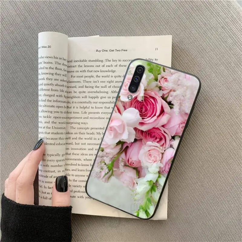 

Elegant Pink Purple Peony Flower Phone Case For Samsung galaxy S 9 10 20 A 10 21 30 31 40 50 51 71 s note 20 j 4 2018 plus