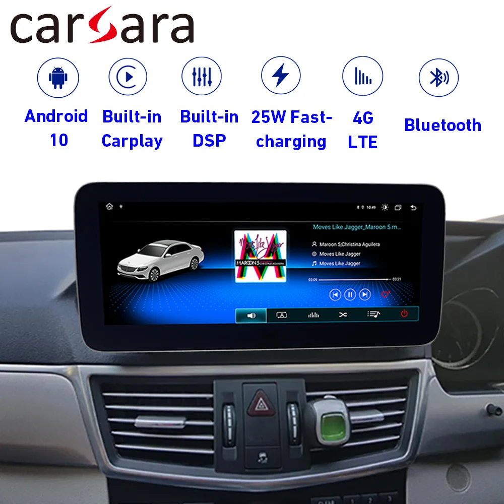 Android 10 4 + 64G Мультимедийный сенсорный экран для Benz E Class W212 S212 2010 2012 E200 250 300 350 дисплей