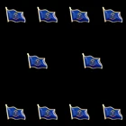 Золотые эпоксидные булавки в американском штате Северной Дакоты с флагом США, заколкаброшь для официального костюма, сумки, шляпы, аксессуары, 10 шт.