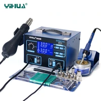 yihua 992d hot air soldering station holder soldering iron station set ferroalloy iron smd blue for soldering