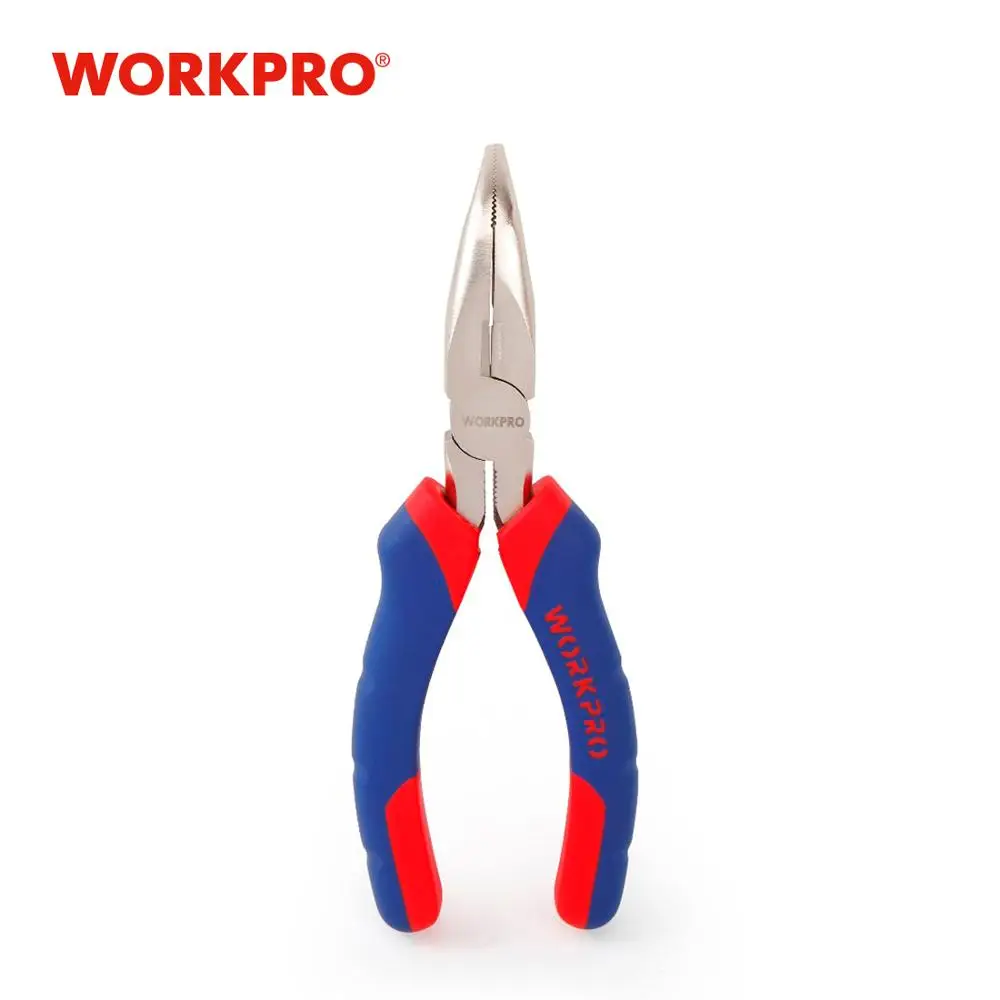 WORKPRO 6 &quotДлинные носовые плоскогубцы изогнутые проволочная упаковка