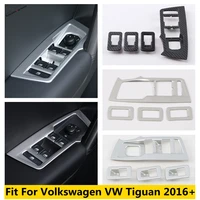 car door armrest window lift panel rear tail trunk switch button frame cover trim accessories for volkswagen tiguan 2016 2022