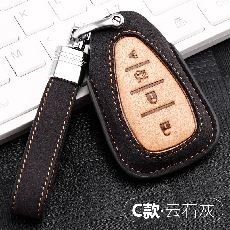 

key cover leather Car Key case for Chevrolet Key Remote Cover Chevy Camaro Cruze Malibu 2017 car styling