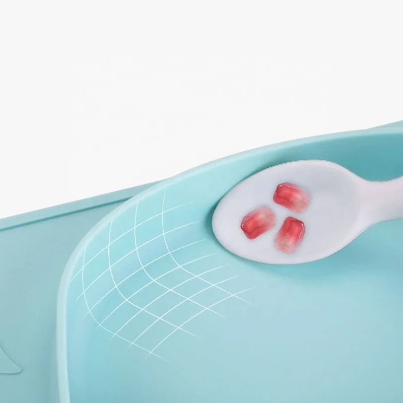 

Baby Dinner Plate Suction Cup Bowl Cartoon Silicone Anti-drop Complementary Food Bowl Child Tableware Complementary Food