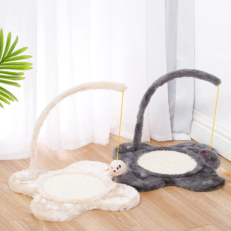 

NEW Winter Cute Pet Cat Plush Toys With Magnet Active Mouse Small Cat Climbing Frame Scratching Board Teeth Toys Made Of Sisal